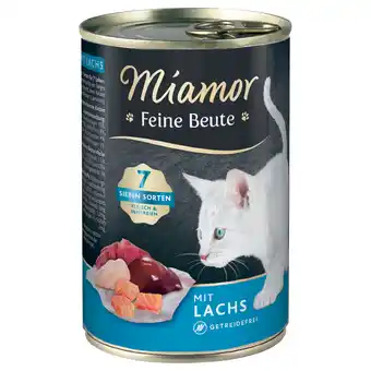 Zooplus Miamor fijne prooi 24 x 400 g kattenvoer - zalm aanbieding