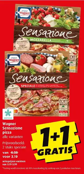 Boni Wagner Sensazione pizza aanbieding