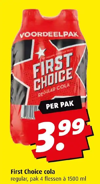 Boni First Choice cola 4 flessen 1500 ml aanbieding