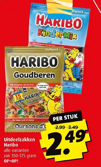 Boni Uitdeelzakken Haribo 350-375 gram aanbieding