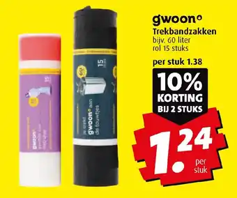 Boni Trekbandzakken 2 stuks aanbieding