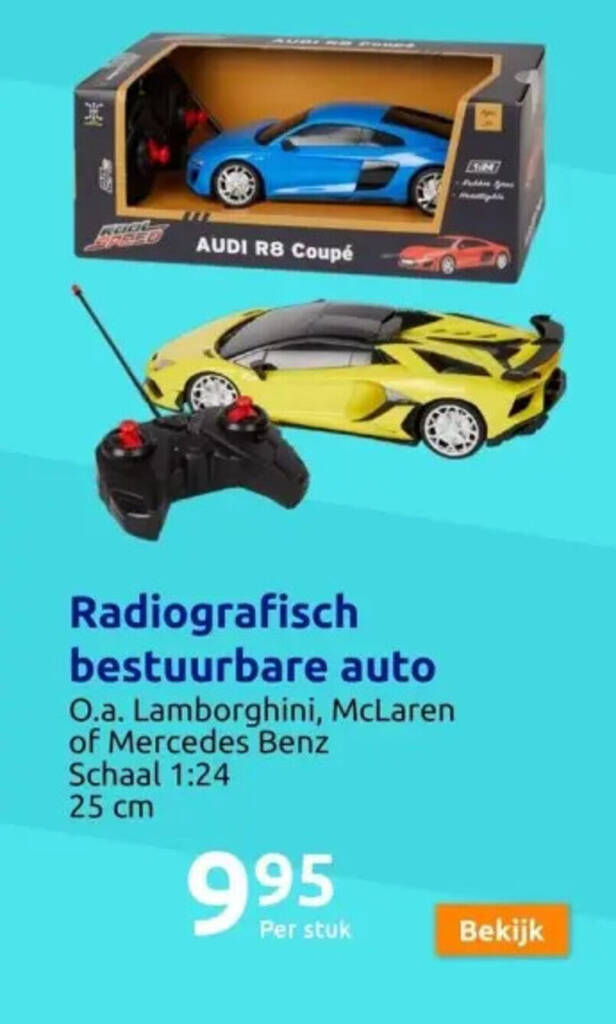 Carrera – radiografisch bestuurbare auto – Red Shadow – schaal 1:20