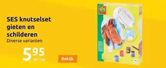 Action SES knutselset gieten en schilderen aanbieding