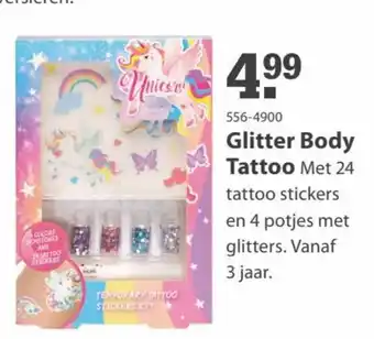 Marskramer Glitter Body Tattoo aanbieding