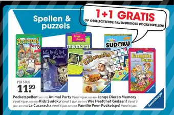 Marskramer OP GESELECTEERDE RAVENSBURGER POCKETSPELLEN! aanbieding