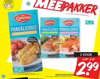 Dekamarkt Queens Pangalicious 2*250g aanbieding