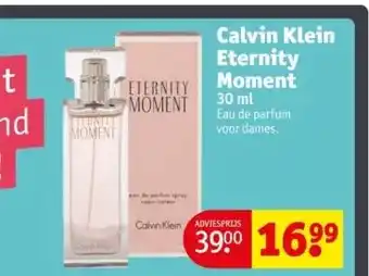 Kruidvat Calvin klein eternity moment aanbieding