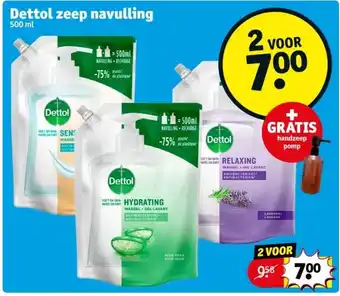 Kruidvat Dettol zeep navulling 500ml aanbieding