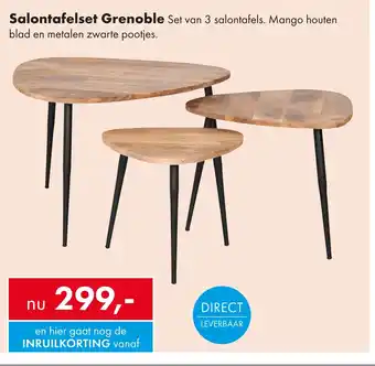 Woonsquare Salontafelset grenoble aanbieding