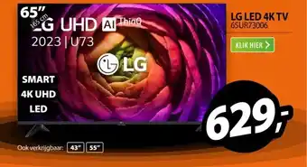 Expert Lg led 4k tv 65ur73006 aanbieding