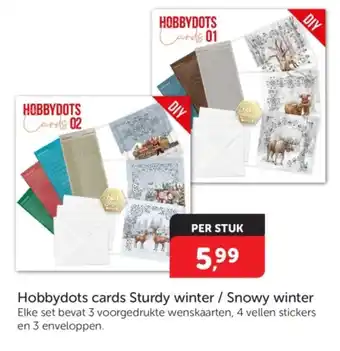 Boekenvoordeel Hobbydots cards Sturdy winter / Snowy winter aanbieding