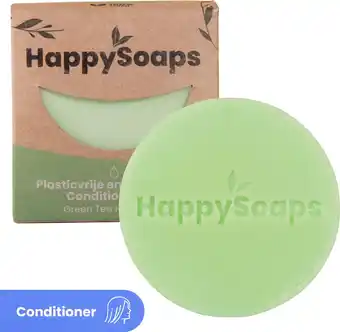 Bol.com Happysoaps conditioner bar - green tea happiness fris, verkwikkend & hydraterend - 100% plasticvrij, vegan & natuurlijk - 65g aanbieding