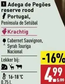 ALDI 1 adega de pegões reserve rood aanbieding