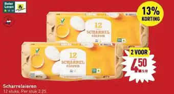 ALDI Scharreleieren 12 stuks. per stuk 2.25. aanbieding