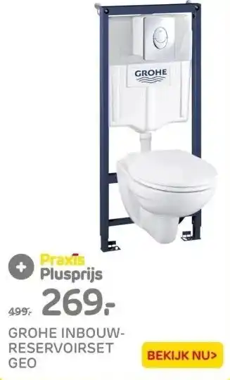 Praxis Grohe inbouw reservoirset geo aanbieding