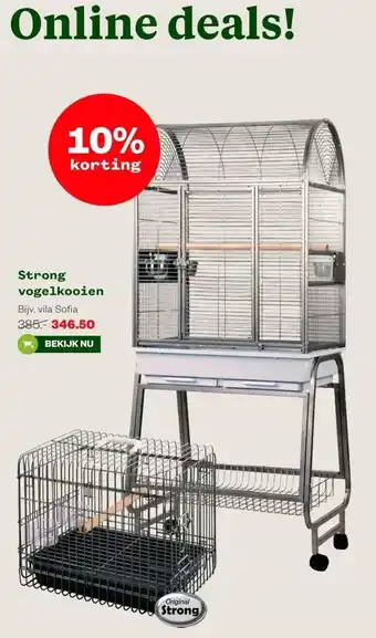 Welkoop Strong vogelkooien aanbieding