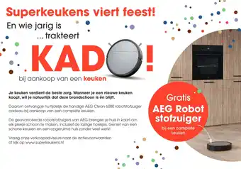 Superkeukens Gratis aeg robot stofzuiger aanbieding