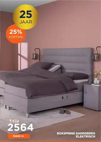 TotaalBED Boxspring sandsberg elektrisch aanbieding