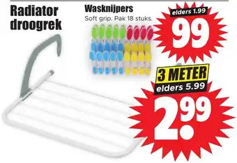 Dirk Radiator droogrek 3 meter aanbieding