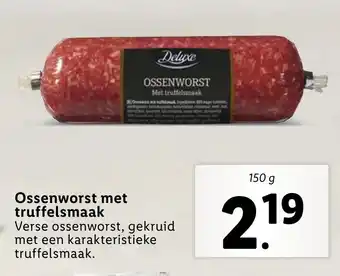 Lidl Ossenworst met truffelsmaak 150 g aanbieding