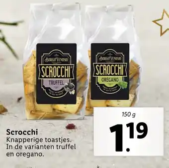 Lidl Scrocchi 150 g aanbieding