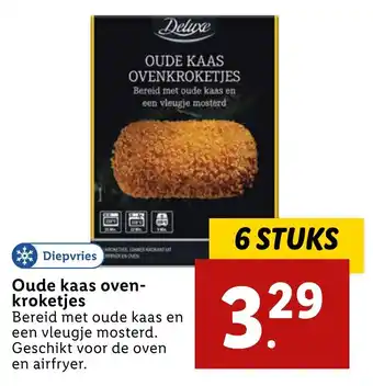 Lidl Oude kaas ovenkroketjes 6 stuks aanbieding