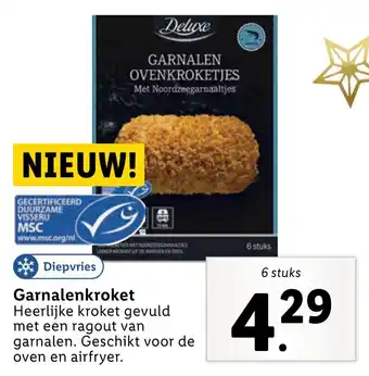 Lidl Garnalenkroket 6 stuks aanbieding