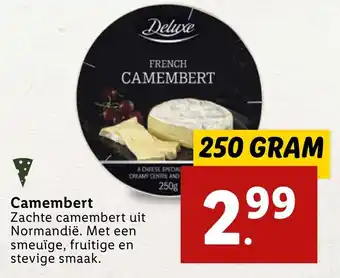 Lidl Camembert 250 gram aanbieding