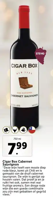 Lidl Cigar Box Cabernet Sauvignon 750mL aanbieding