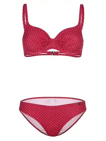 Klingel Bikini met stippendessin allover rösch rood aanbieding