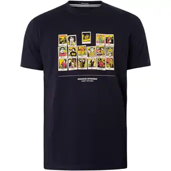 Spartoo T-shirt korte mouw weekend offender polaroids grafisch t-shirt aanbieding