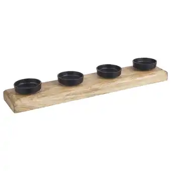 Spartoo Kerst decoraties bizzotto p.candela 4p gillian rett nat-nero 50x10 aanbieding