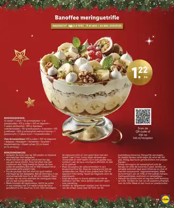 Lidl Banoffee meringuetrifle aanbieding