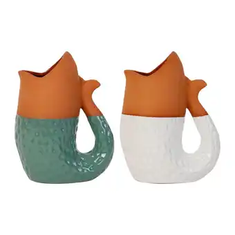 Spartoo Vazen, potten voor binnen côté table vase poiss x2 aquatic v+bl h22 aanbieding