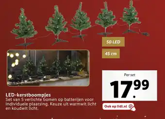 Lidl LED-kerstboompjes aanbieding