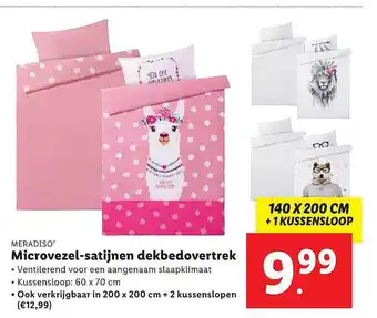 Lidl Meradiso® Microvezel-Satijnen Dekbedovertrek aanbieding