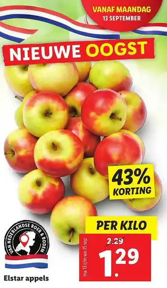 Lidl Elstar Appels 43% Korting aanbieding