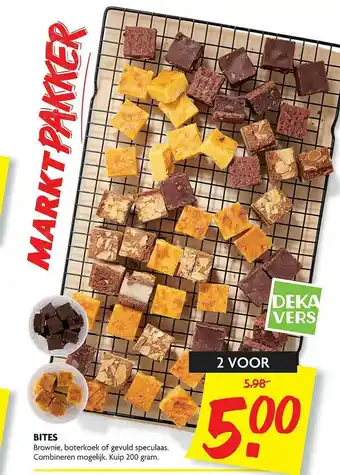 Dekamarkt Bites Brownie, Boterkoek Of Gevuld Speculaas aanbieding