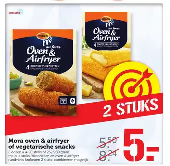 Coop Mora Oven & Airfryer of Vegetarische Snacks 2 dozen a  4-20 stuks of 252/280 gram aanbieding