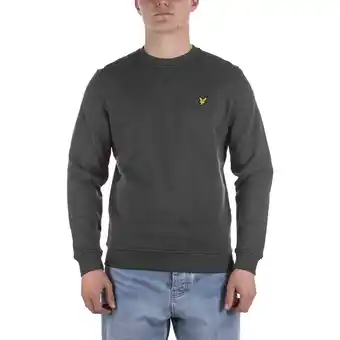 Spartoo Fleece jack lyle & scott felpa lyle scott brushed back crew neck grigio aanbieding