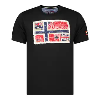 Spartoo T-shirt korte mouw geographical norway sw1245hgn-black aanbieding