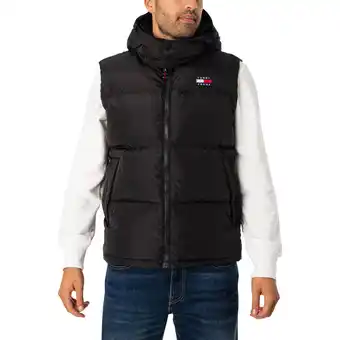 Spartoo Trainingsjack tommy jeans alaska gewatteerde bodywarmer aanbieding