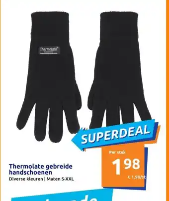 Action Thermolate gebreide handschoenen aanbieding