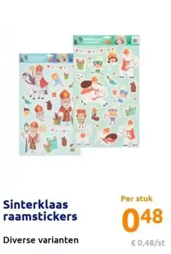 Action Sinterklaas raamstickers aanbieding