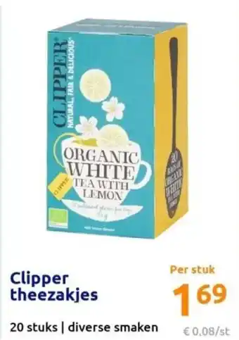 Action Clipper theezakjes aanbieding