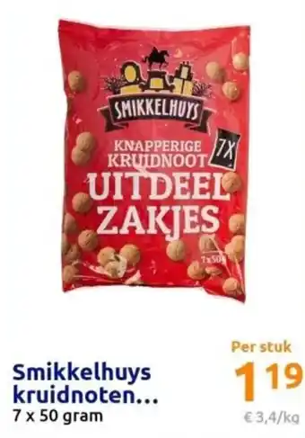 Action Smikkelhuys kruidnoten 7 x 50 gram aanbieding