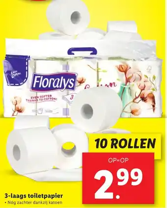 Lidl 3-laags toiletpapier aanbieding