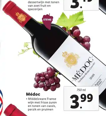 Lidl Medoc 750ml aanbieding