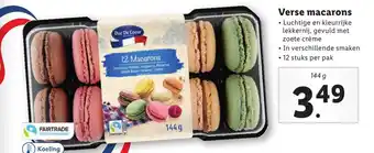 Lidl Verse macarons 144g aanbieding