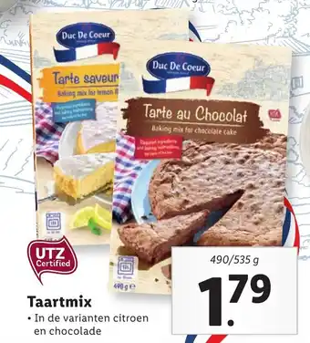 Lidl Taartmix 490-535g aanbieding